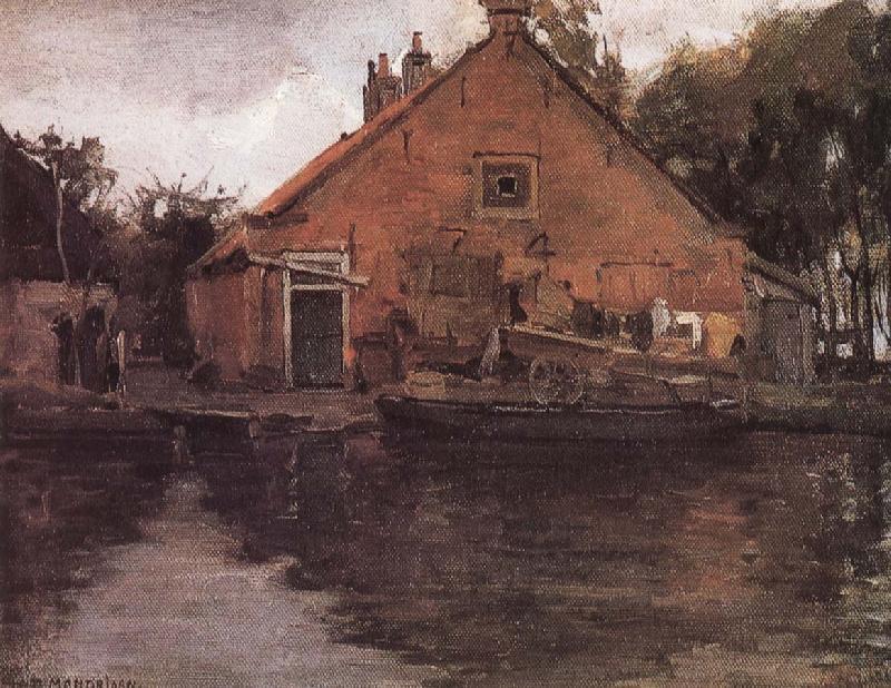 Piet Mondrian The houses on the Liyin river